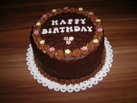 Dámska narodeninová torta